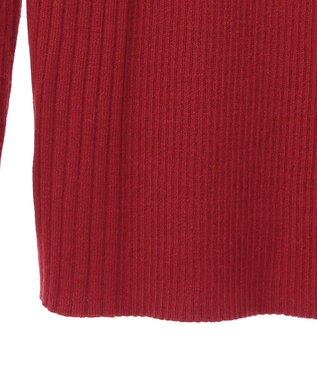 earth music&ecology やわらかタッチタートルネックニットプルオーバー Red