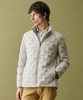 JOSEPH ABBOUD 【ストレッチ/中綿/軽量/インフード】2WAYストレッチパテッドブルゾン　26SSモデル アイボリー系