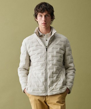 JOSEPH ABBOUD 【ストレッチ/中綿/軽量/インフード】2WAYストレッチパテッドブルゾン　26SSモデル