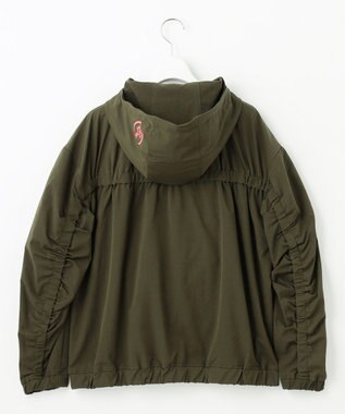 PW CIRCULUS 【 伸縮性あり 】【WOMEN】シャーリングアノラック ブルゾン カーキ系