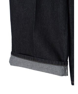 earth music&ecology フロントジップデニムパンツ Indigo