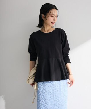 Green Parks ペプラムドッキングプルオーバー Black