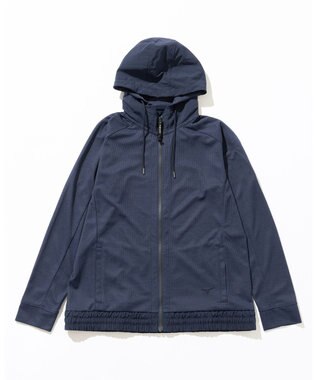 JOSEPH ABBOUD MOUNTAIN 【吸水速乾/通気性/ライナードッキング対応】ミズノコラボ DRY AEROFLOW パーカー ネイビー系
