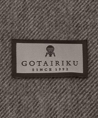 GOTAIRIKU 【カシミヤ100%】 幅広 マフラー(40cm×180cm) ベージュ系