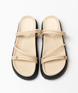 BONTRE 【MIONOTIS/ミオノティス】ナローベルト厚底2WAYサンダル /626B アイボリー