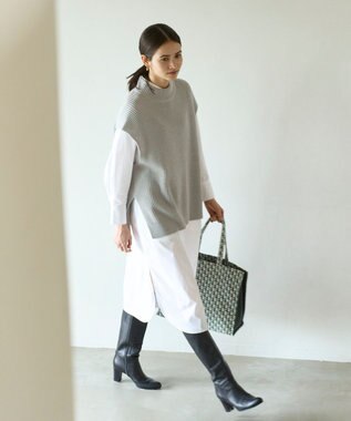 UNFILO イージーケア シャツワンピース オフ