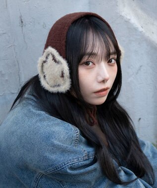 WEGO スターニットイヤーマフ ブラウン