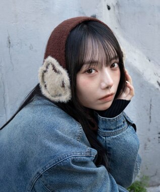 WEGO スターニットイヤーマフ ブラウン