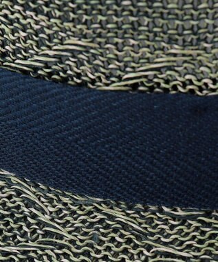 JOSEPH ABBOUD ペーパーストローハット ダークグリーン系