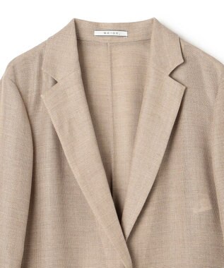 BEIGE， LIATRIS / シアー テーラードジャケット Flax