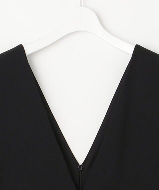 UNFILO L 【洗える/ストレッチ/シワになりにくい】ストレッチダブルクロス ブラック