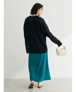 Green Parks 総レースシャツ Black