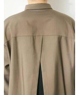 CRAFT STANDARD BOUTIQUE バックプリーツシャツ Khaki