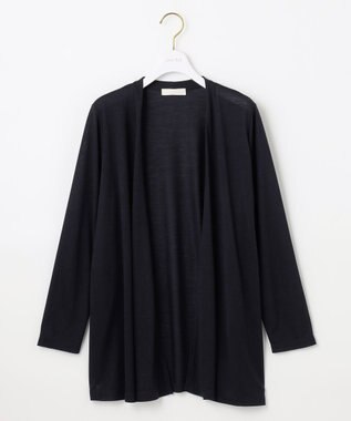 ANY SIS 【洗える】サラサラ着流し カーディガン ネイビー