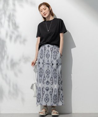 23区 S 【洗える】ハイエンド クルーネック Tシャツ ブラック系