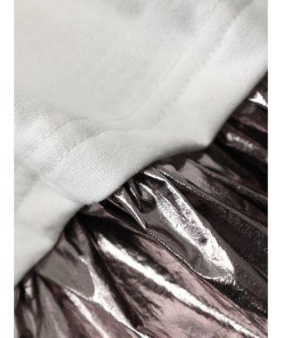 Green Parks ・ＥＬＥＮＣＡＲＥ　ＤＵＥ　メタリック切替ＴＥＥワンピ Off White