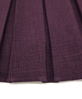 Tiaclasse 【洗える】プリーツワンピース ワイン