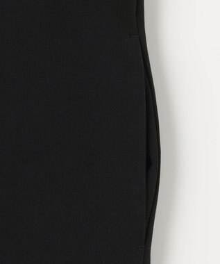 UNFILO L 【洗える/ストレッチ/シワになりにくい】ストレッチダブルクロス ブラック