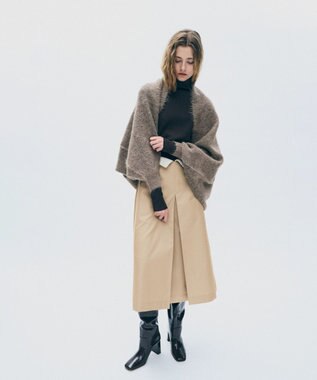 uncrave ヴィンテージリブ ハイネックトップス ダークブラウン