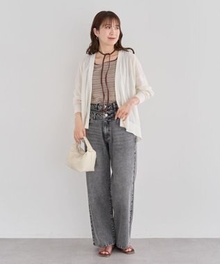 Green Parks ・ＥＬＥＮＣＡＲＥ　ＤＵＥ　Ｗウエストデニムパンツ Light Indigo