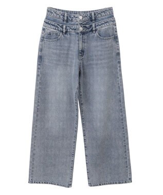 Green Parks ・ＥＬＥＮＣＡＲＥ　ＤＵＥ　Ｗウエストデニムパンツ Light Indigo