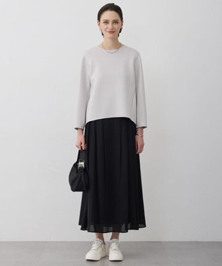 ICB 【先行予約】 ハイツイストドライメッシュ フレアスカート ブラック