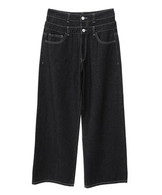 Green Parks ・ＥＬＥＮＣＡＲＥ　ＤＵＥ　Ｗウエストデニムパンツ Light Indigo