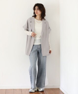 Green Parks ・ＥＬＥＮＣＡＲＥ　ＤＵＥ　Ｗウエストデニムパンツ Light Indigo