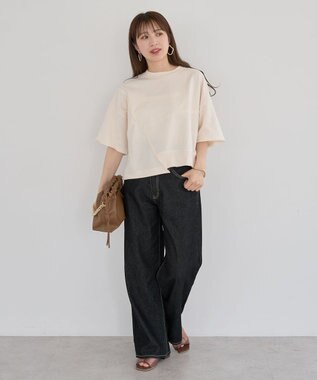 Green Parks ・ＥＬＥＮＣＡＲＥ　ＤＵＥ　Ｗウエストデニムパンツ Light Indigo