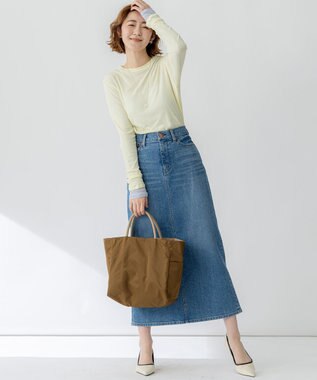 23区 【Oggi5月号掲載/洗える】シアー レイヤード TEE ライトイエロー系