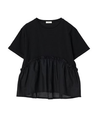 earth music&ecology ドッキングギャザープルオーバー Black