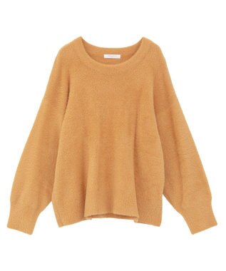 Green Parks シャギークルーネックニットプルオーバー Orange