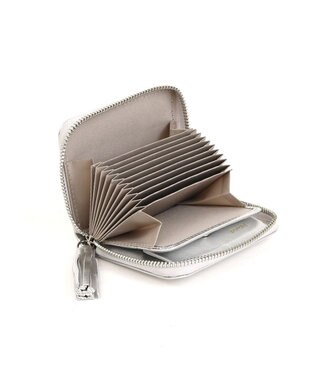 UNBILLION ペルケ perche / マルチスタッズ・ジャバラカードウォレット ライトシルバー