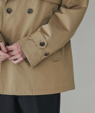 WEGO 【ユニセックス着用ITEM】ショートトレンチジャケット ベージュ