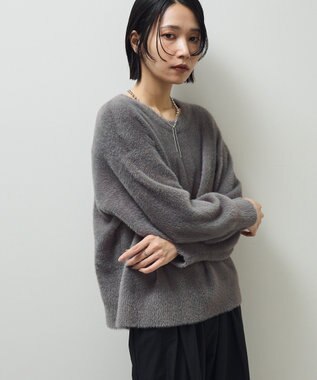 Green Parks シャギークルーネックニットプルオーバー