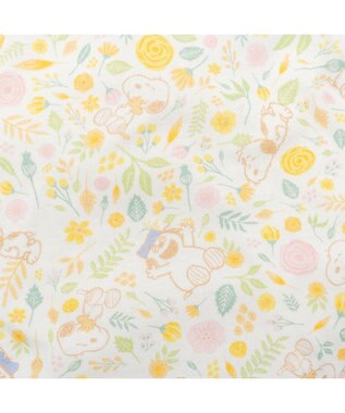 PET PARADISE スヌーピー はじめてのロンパース 《のほほん柄》 中型犬 大型犬 ホワイト×イエロー