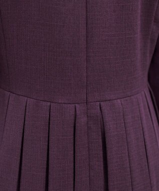 Tiaclasse 【洗える】プリーツワンピース ワイン
