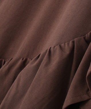 earth music&ecology 【接触冷感】ラッフルヘムプルオーバー Brown