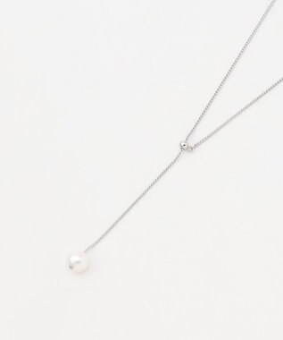 23区 1粒パール ラリエット ネックレス シルバー系