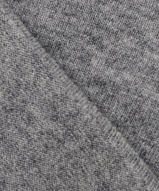 23区 L 【洗える】レターロゴ ニット ライトグレー系