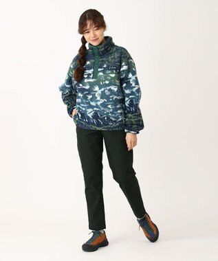 Columbia Columbia/ ウィメンズヘルベチアII プリントクロップドハーフスナップフリース /コロンビア Everblue Sisters、 Rain Forest