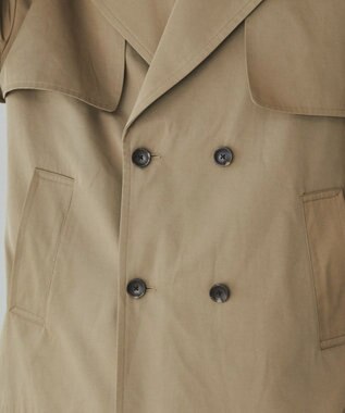 WEGO 【ユニセックス着用ITEM】ショートトレンチジャケット ベージュ