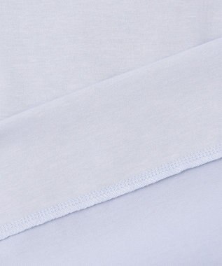 J.PRESS LADIES 【洗える】プレーティングジャージー バンドカラー カットソー サックス系