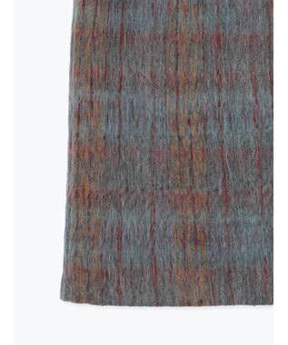 Te chichi シャギーチェックスカート グレー