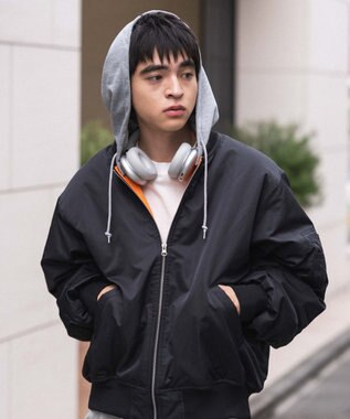 WEGO 【ユニセックス着用ITEM】2WAYフードパファーMA－1