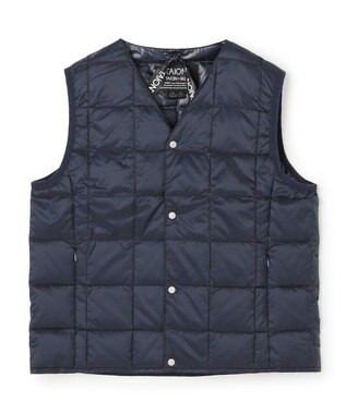 UNFILO 【120-150cm】TAION Vネック ダウンベスト(UNISEX) ダークネイビー