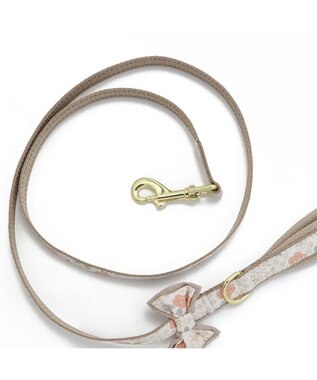 PET PARADISE 花柄 リード【ＳＳ~Ｓ】 小型犬 茶系