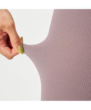 Chacott リブオーバータイツ（レギンス） グレイッシュライラック