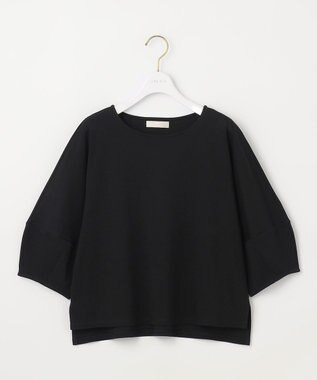 ANY SIS S 【撥水・汗ジミ防止・UVケア・洗える】スーピマスムース クロップド Tシャツ ブラック