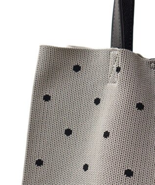 FOLNA RD ニットショッパートートバッグ グレーべージュ